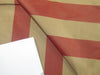 Silk Taffeta Fabric Dark Red &amp; Dark Beige stripes 54&quot; wide TAFS9