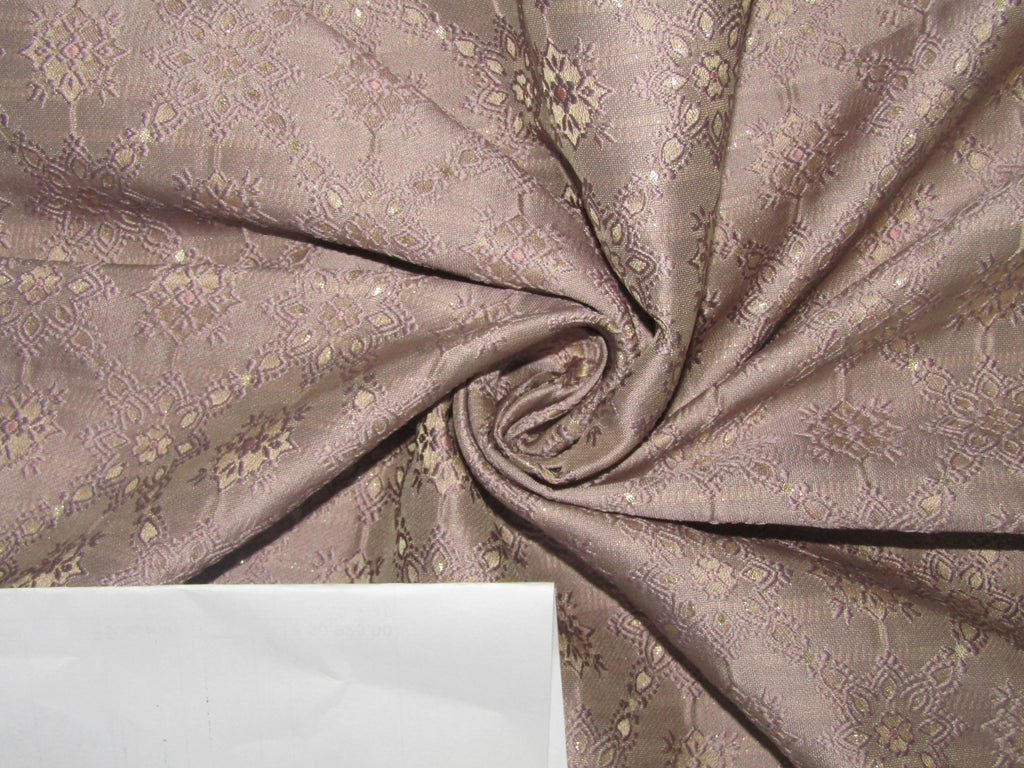 Silk Brocade jacquard fabric onion pink color 58" wide BRO872[5]