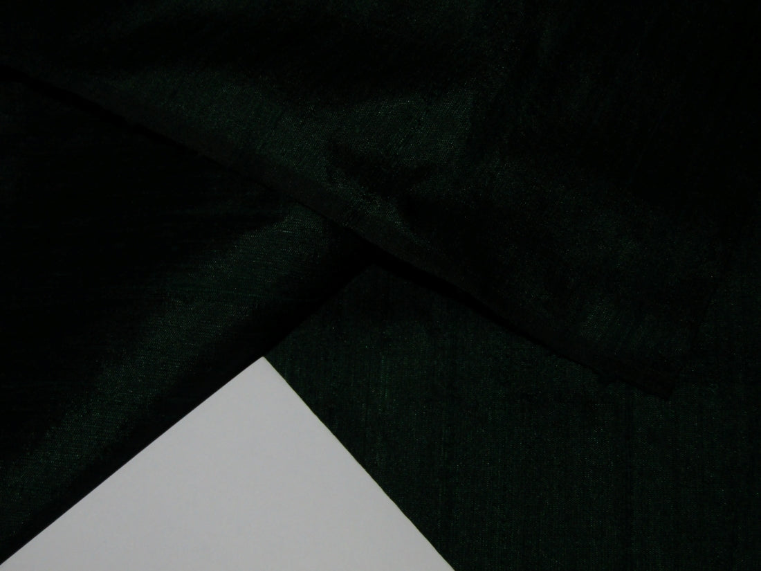 100% pure silk dupioni fabric dark green 44" wide with slubs MM2[9]