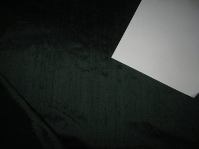 100% pure silk dupioni fabric dark green 44" wide with slubs MM2[9]