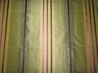 Silk Dupioni with Satin Stripes pink, purple aubergine olive and gold color 54" wide DUPSS2[2]