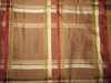 SILK TAFFETA FABRIC Wine and Gold satin plaids 54" Wide TAFCS2[2]