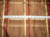 SILK TAFFETA FABRIC Wine and Gold satin plaids 54" Wide TAFCS2[2]