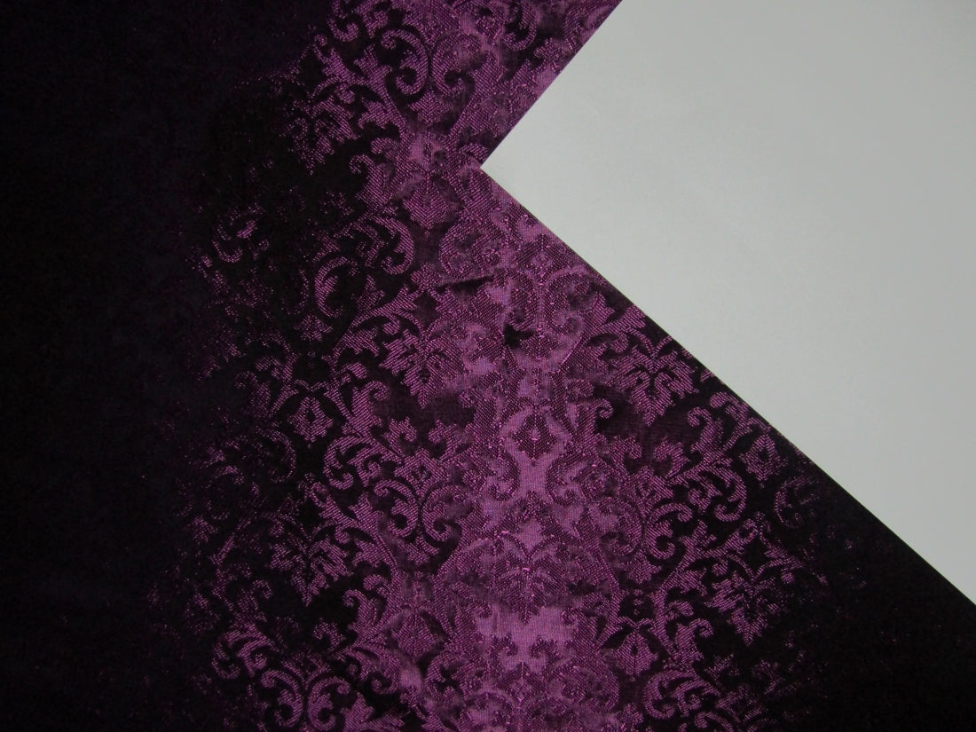 Silk Brocade jacquard fabric PURPLE color 58" wide BRO188[8]