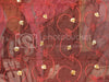 100 % SILK ORGANZA FABRIC Wine Red COLOR embroidered 44&quot; wide
