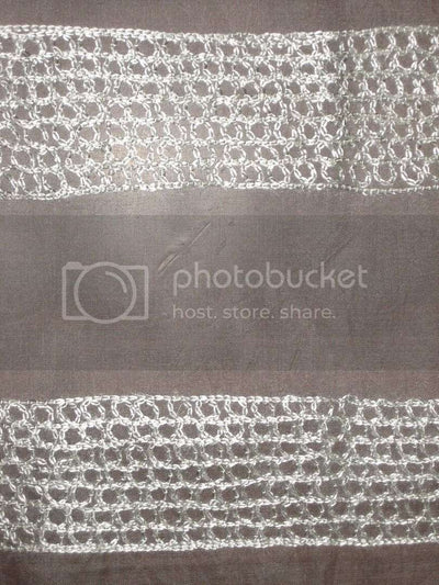 100 % SILK ORGANZA FABRIC Ivory COLOUR EMBROIDERED Semi Sheer 44&quot; wide