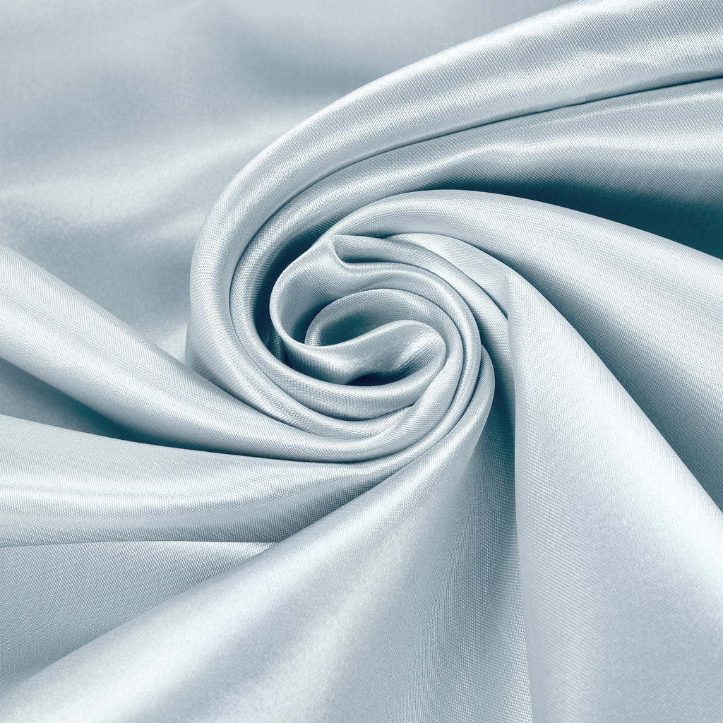 100% Silk Satin fabric 44" wide  POWDER  BLUE 120 gms [32 momme]