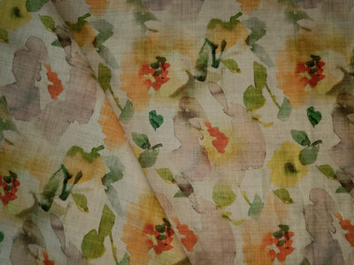 100% Pure Cotton lawn Pastel Floral printed fabric 44" wide [13045/13049/50/13054]