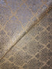 Brocade fabric~ dark ivory x metallic silver 44" wide BRO130[1]