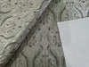 SILK BROCADE vestment FABRIC Silver Grey & Black 44" wide BRO222[5]