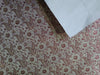 SILK BROCADE FABRIC Cream,Red & Light Gold COLOR 44" wide BRO218[4]