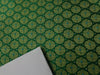 Pure SILK BROCADE FABRIC Green, Blue &amp; Metallics Color 44" wide BRO313[4]