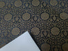 Spun Silk Brocade fabric Dark Gray & Metallic Gold Color 44" WIDE BRO320[3]