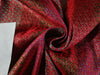 Silk Brocade fabric Red, Multi color & Metallic Gold Colour 44" wide BRO308[5]
