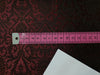 Spun Silk Brocade fabric Red Wine &amp; Black Color 44" wide BRO306[4]