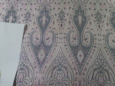 Silk Brocade Fabric Light Pink,Black & Cream Color 44" wide BRO287[1]