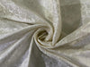 Pure Silk Brocade ivory white Color 44" wide BRO298[1]