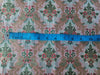 SILK BROCADE FABRIC Red,Green,Ivory & Metallic Gold color 44" wide BRO289[1]