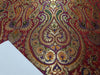 Heavy Brocade Fabric Metallic multi colour-mughal 44" wide BRO287[3]
