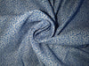 Linen / cotton printed Blue colour  54"wide