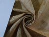 SILK BROCADE fabric Light Gold & Light Olive Color 44" wide BRO276[5]