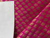 SILK BROCADE FABRIC Pink & Metallic Gold color 44" wide BRO279[3]