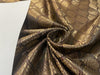 BROCADE FABRIC BLACK WITH METALLIC GOLD AND BLACK COLOR 44" WIDE BRO277[3]