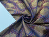 Silk Brocade Fabric Red,Blue & Metallic Gold color 44" WIDE BRO277[2]