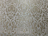 Pure Silk Brocade Fabric white & Metallic Gold color 36" WIDE BRO263[3]