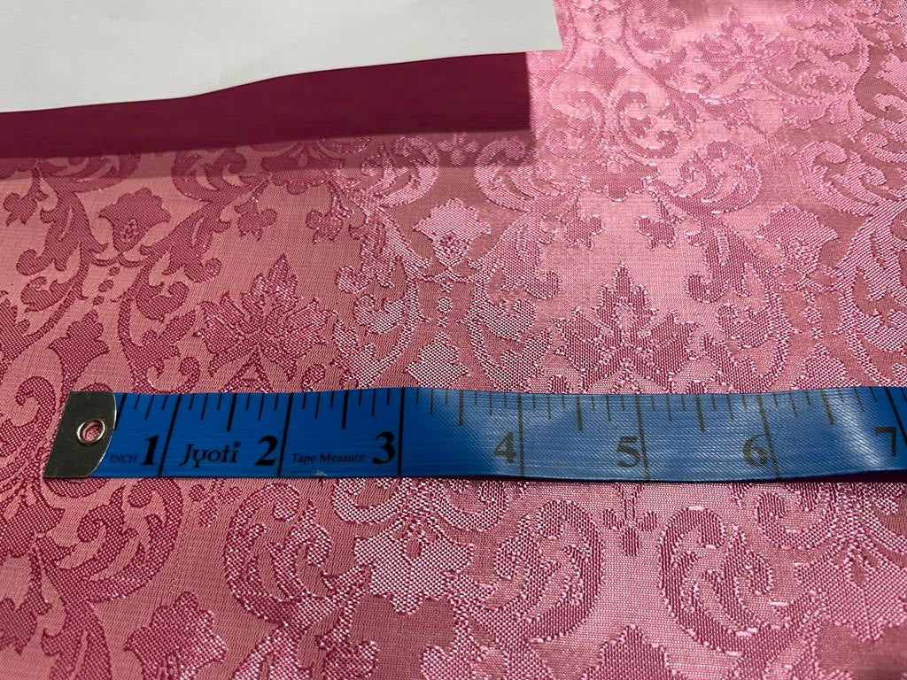 Spun Silk Brocade fabric Pink Color 44" wide BRO383[4]
