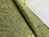 Spun Brocade Fabric Light Olive color 44" wide BRO383[3]
