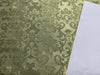Spun Brocade Fabric Light Olive color 44" wide BRO383[3]
