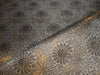 Spun Brocade Fabric Black,Grey & Metallic Gold color 44" WIDE BRO374[2]
