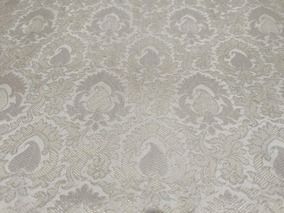 Spun Brocade Fabric Golden Cream & Metallic Gold color 44" WIDE BRO374[4]