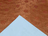 SILK BROCADE FABRIC Orangeish Sandalwood color 44" wide BRO379[5]