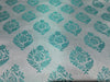 Silk Brocade fabric Sea Green color 44" wide BRO373[2]