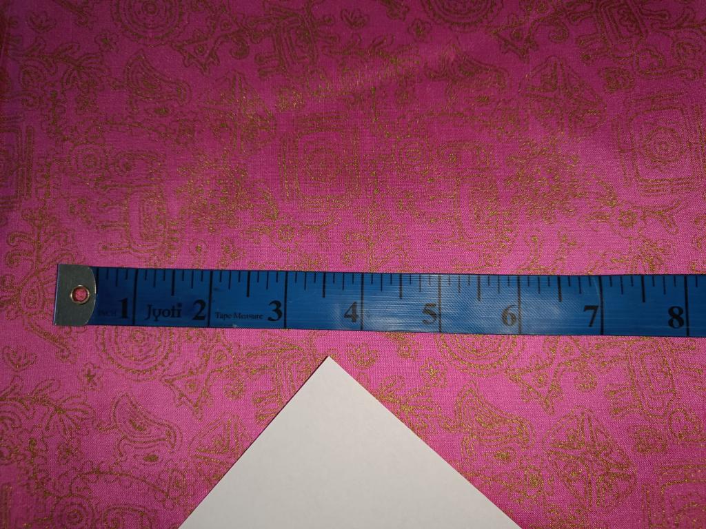 100% silk Dupion fabric PINK with gold print 40" wide 27mm DUPPRT40[2]