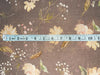 100% linen Floral  print 44" wide available in 4 colors [Beige brown, Watermelon pink, Yellow, Green][15410-15413]