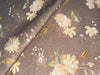 100% linen Floral  print 44" wide available in 4 colors [Beige brown, Watermelon pink, Yellow, Green][15410-15413]