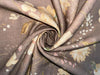 100% linen Floral  print 44" wide available in 4 colors [Beige brown, Watermelon pink, Yellow, Green]