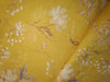 100% linen Floral  print 44" wide available in 4 colors [Beige brown, Watermelon pink, Yellow, Green]