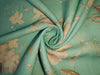 100% linen Floral  print 44" wide available in 4 colors [Beige brown, Watermelon pink, Yellow, Green]