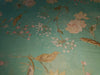 100% linen Floral  print 44" wide available in 4 colors [Beige brown, Watermelon pink, Yellow, Green]