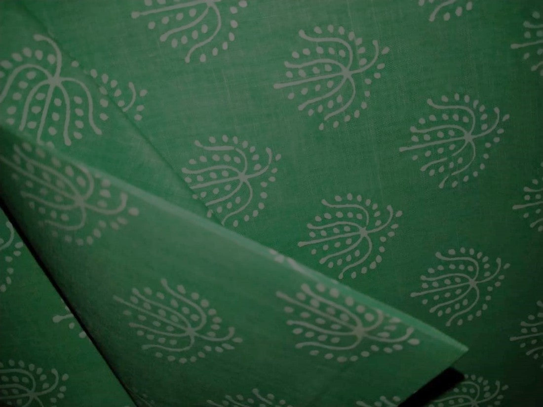 Cotton organdy printed 44 inches pastel mint green [15612/13] available in 4 prints [abstract, motif ,block print]
