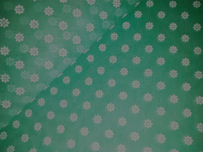 Cotton organdy printed 44 inches pastel mint green [15612/13] available in 4 prints [abstract, motif ,block print]