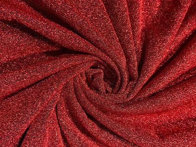 Polyester shimmer Lycra fabric ~ 58&quot; wide available in 4 colors red ,navy, green and black [18276/77/78/79]
