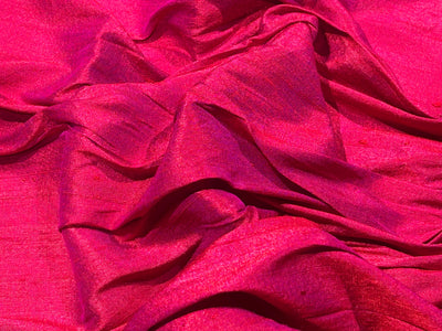 100% Raw Silk Two-Tone Bright Fuchsia Pink & Magenta With Slubs /54" Wide/MM7(2)/ US 17759