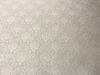 Silk Brocade fabric 44" wide SELF JACQUARD  available in 2 colors pink and white ivory BRO956[4/6]