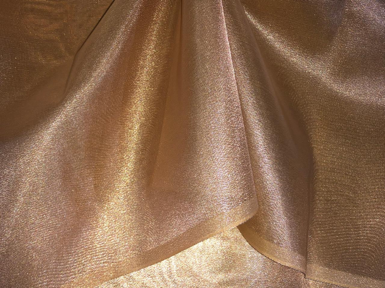 Tissue fabric available in 4 colors salmon pink,green,gold glitter and yellow gold color 44" wide [17139/40/421/42]