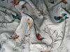 100% linen BIRDS digital print fabric 44" wide [15425]